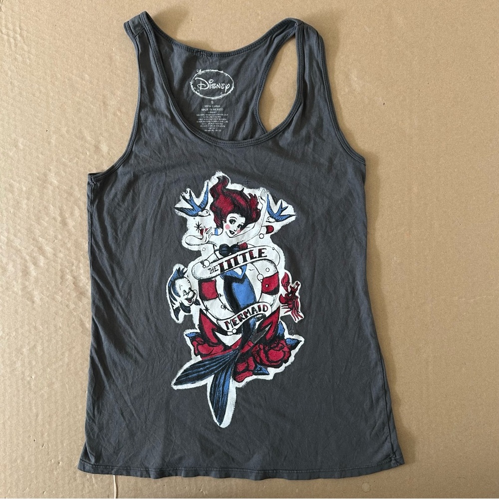 Disney The Little Mermaid Racerback Tank Top Size Small Punk Goth Ariel Mermaid